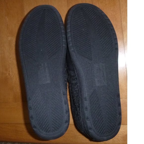 Men's Dearfoams Felted Moccasin Slippers Size Small 7/8  Memory Foam NWT - Picture 3 of 3